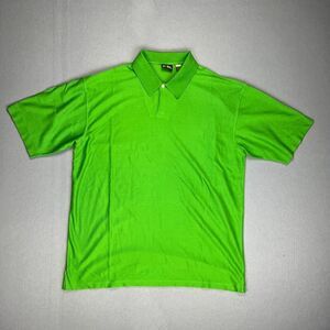 Como Sport Polo Shirt Mens XXL SS Green Silk Golf Performance Vacation Dadcore